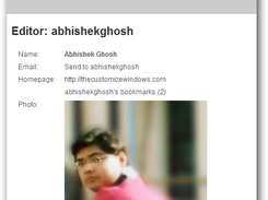 DMOZ Editor Custom Profile Screenshot 2
