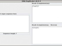 The main interface of DNA Replicator