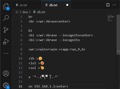 database (c:\dna\db.txt)