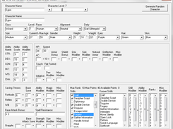 DnD 3.5 Random Character Generator Screenshot 1