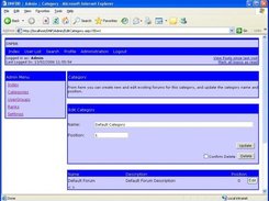 Admin Categories Forum - View / Create / Delets Forums
