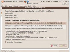 3 - Selección del certificado a validar (autentic o firma)