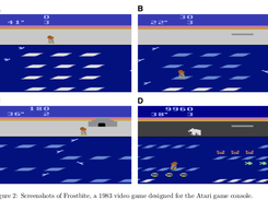 Frostbite Atari Game, example of DQN problem with temporal planning