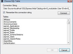 Choose SQL Table