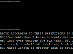 Sample Output sequenceMetrics.py