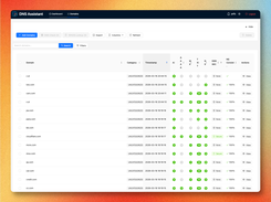 DNS Assistant domains grid