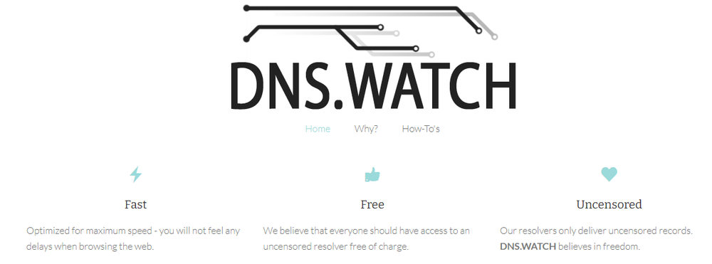 DNS.WATCH Screenshot 1