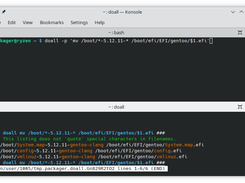 doall "pretend" output moving kernel files to EFI boot directory