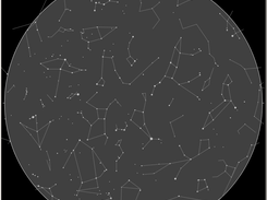 Star Map showing stars and constellations with no deep sky objects