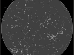 Star Map including messier catelog objects