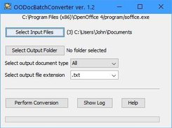 Doc Batch Converter main panel