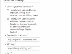 API Keys and Options