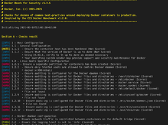 Docker Bench For Security Screenshot 1