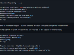docker-java Screenshot 1