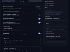 Secure link setup with built-in protections