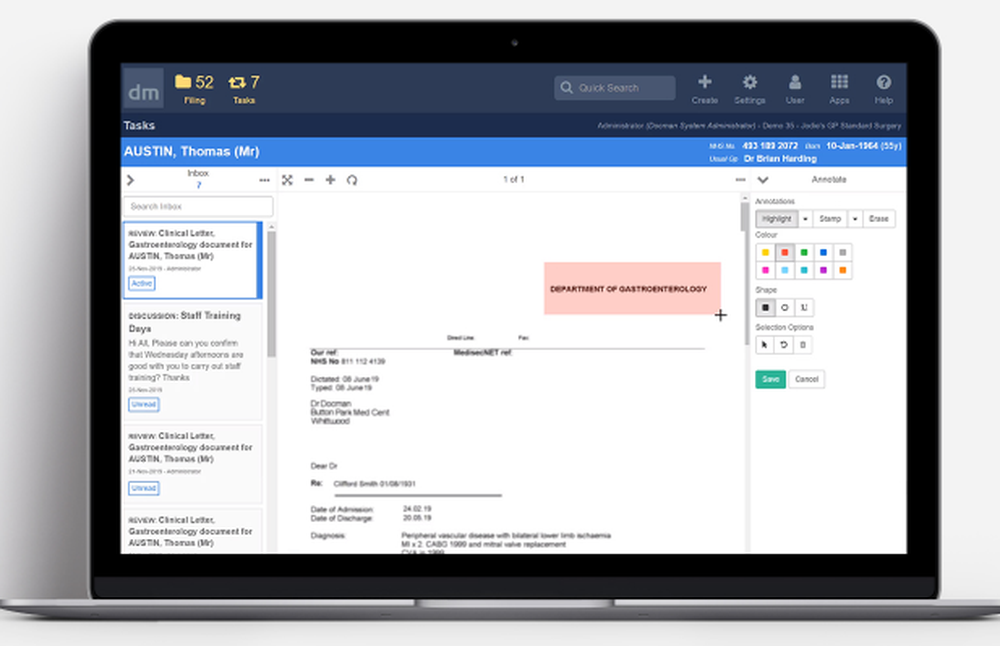 Docman10X Screenshot 1