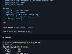 DocOpt.jl Screenshot 1