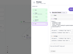 DocsGPT workflow agent running tools