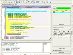 Normal editing: document, chat and control panel