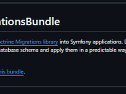 Doctrine Migrations Bundle Screenshot 1