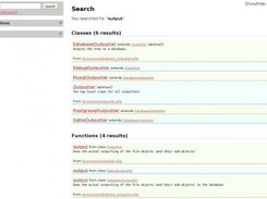 The results of a search, with some results hidden