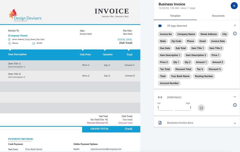 Invoice Template