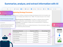 Summarize, analyze, and extract information with AI