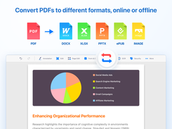 Convert PDFs to different formats, online or offline