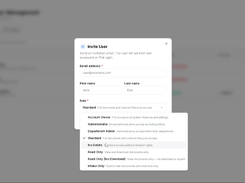 Invite  and assign roles