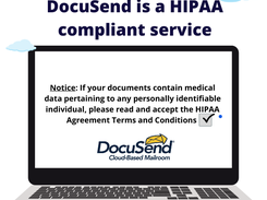 DocuSend is a HIPAA compliant service