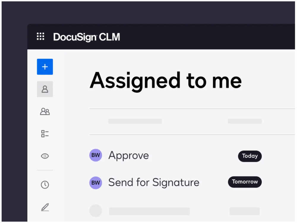 Docusign CLM Screenshot 1