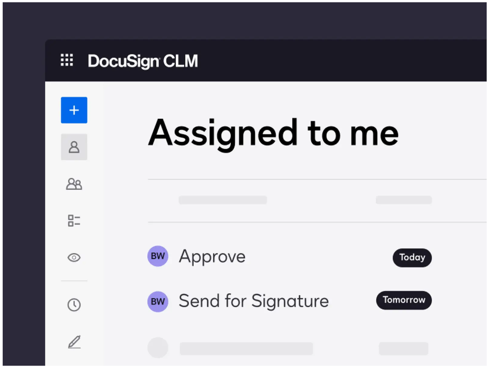 DocuSign CLM Screenshot 1