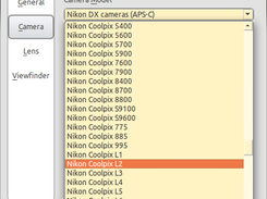 Camera model selection