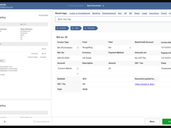 AI powered bookkeeping entries with drag and drop capability