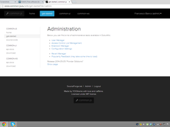 Admin page