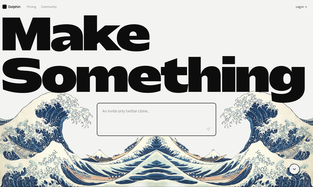 Dolphin landing page