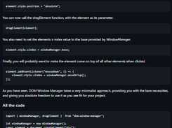 DOM Window Manager Screenshot 1