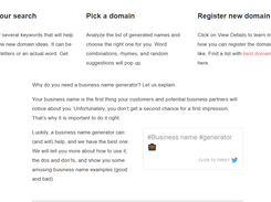 Domain Wheel Business Name Generator Screenshot 1