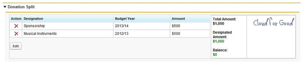 Donation Split Screenshot 1