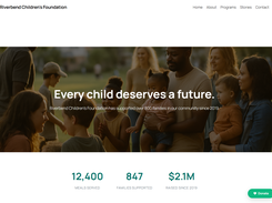 A floating Donate button on a nonprofit homepage, added with the DonatoTomato WordPress plugin.