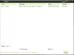 the message inbox