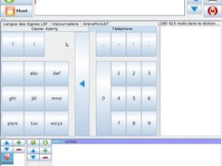 Fenêtre principale, clavier "téléphonique"