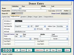 DonorExpress Screenshot 2