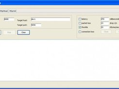 Main application window with throttling turned on.