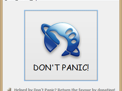 Main window (Don't Panic! v3.0.0.28)