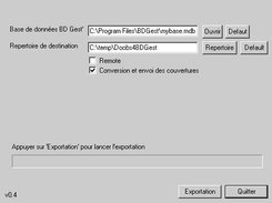 Main interface of Doobs4BDgest'
