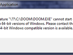 Unsupported 16-bit Application