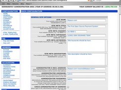 Admin Area: General settings