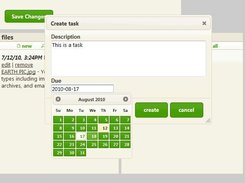 Manipulate notes, files, and tasks via Ajax