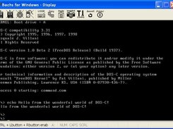 DOS-C running in Bochs on Windows XP